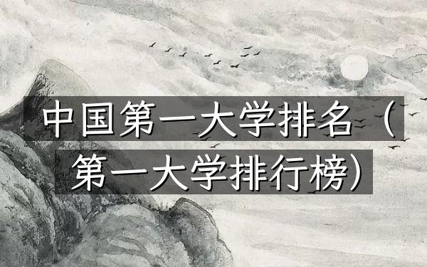 中国第一大学排名（第一大学排行榜）