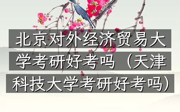 北京对外经济贸易大学考研好考吗(天津科技大学考研好考吗)