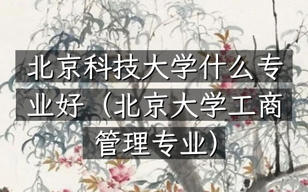 北京科技大学什么专业好(北京大学工商管理专业)