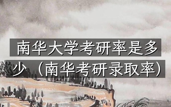 南华大学考研率是多少(南华考研录取率)