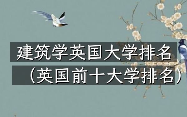 建筑学英国大学排名（英国前十大学排名）