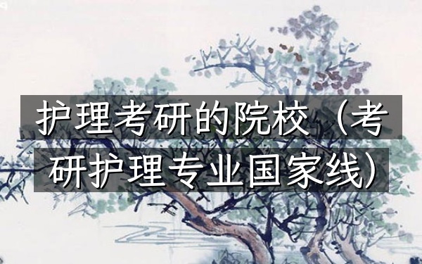 护理考研的院校(考研护理专业国家线)