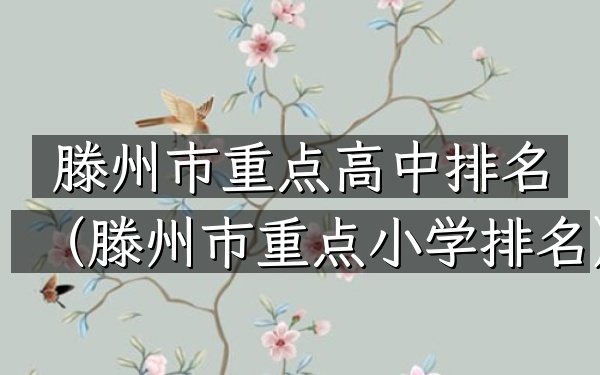 滕州市重点高中排名（滕州市重点小学排名）