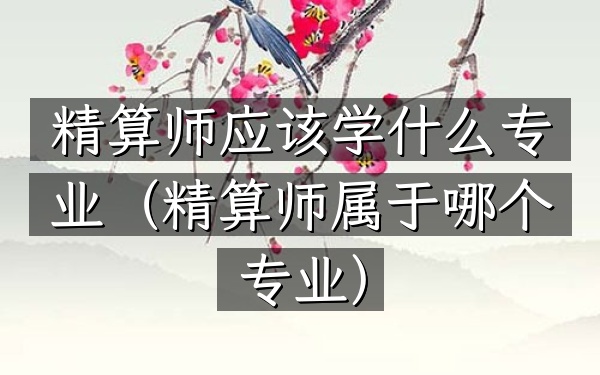 精算师应该学什么专业(精算师属于哪个专业)