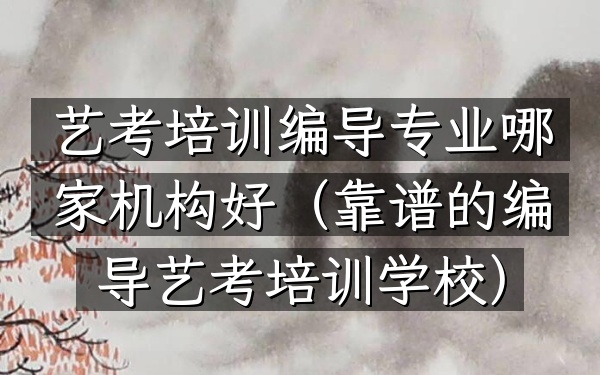 艺考培训编导专业哪家机构好(靠谱的编导艺考培训学校)