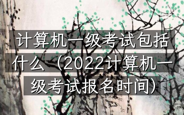 计算机一级考试包括什么(2022计算机一级考试报名时间)