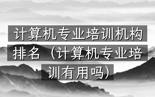 计算机专业培训机构排名（计算机专业培训有用吗）